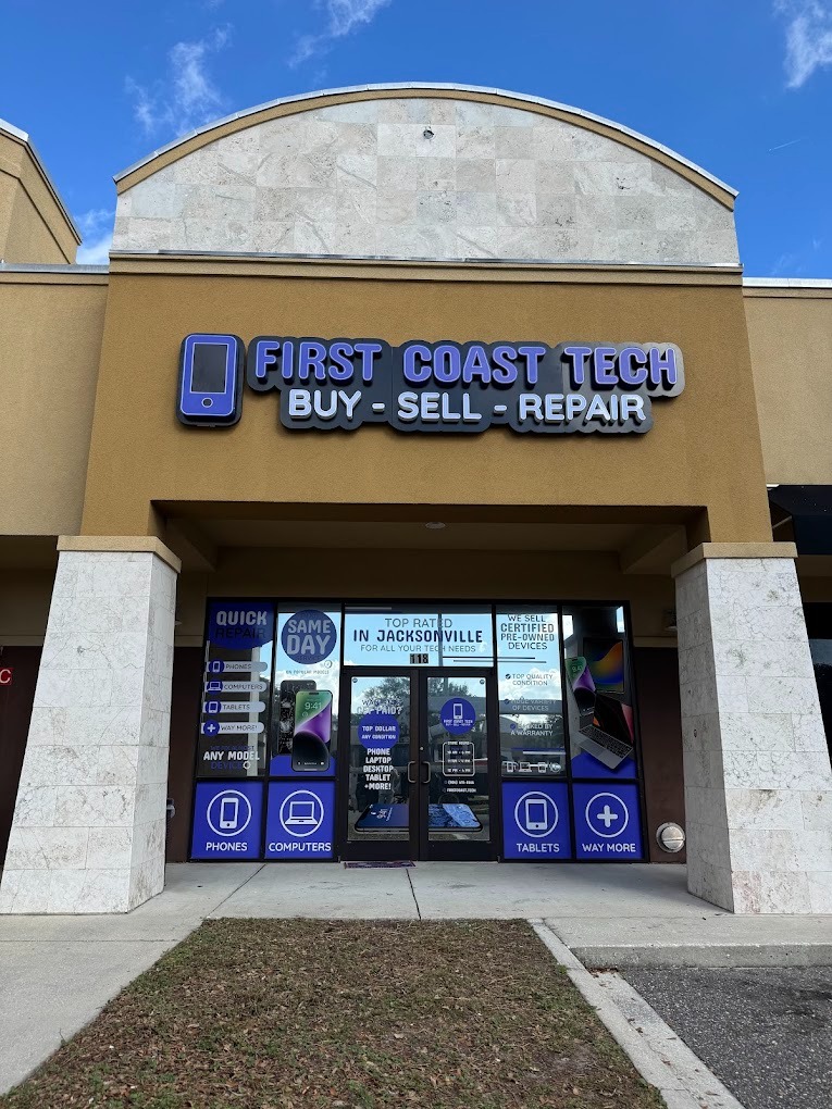 First Coast Tech repairs iPhones, iPads, Samsungs, Game Consoles, Playstations, Xboxs and MUCH more.